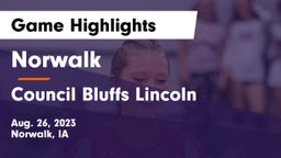 Norwalk  vs Council Bluffs Lincoln  Game Highlights - Aug. 26, 2023