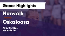 Norwalk  vs Oskaloosa  Game Highlights - Aug. 29, 2023