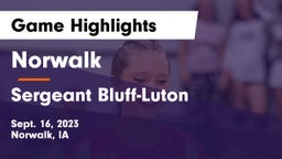 Norwalk  vs Sergeant Bluff-Luton  Game Highlights - Sept. 16, 2023