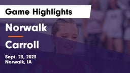 Norwalk  vs Carroll  Game Highlights - Sept. 23, 2023