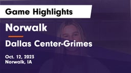 Norwalk  vs Dallas Center-Grimes  Game Highlights - Oct. 12, 2023
