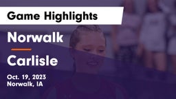 Norwalk  vs Carlisle  Game Highlights - Oct. 19, 2023