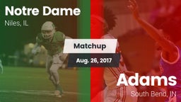 Matchup: Notre Dame High vs. Adams  2017