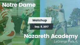 Matchup: Notre Dame High vs. Nazareth Academy  2016