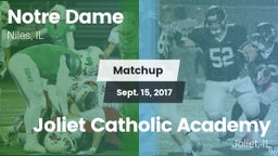 Matchup: Notre Dame High vs. Joliet Catholic Academy  2016
