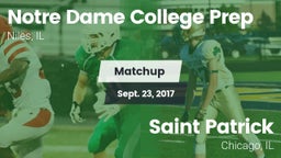 Matchup: Notre Dame High vs. Saint Patrick  2017
