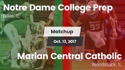 Matchup: Notre Dame High vs. Marian Central Catholic  2017