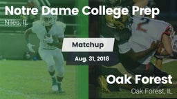 Matchup: Notre Dame High vs. Oak Forest  2018