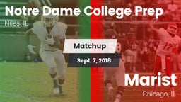 Matchup: Notre Dame High vs. Marist  2018