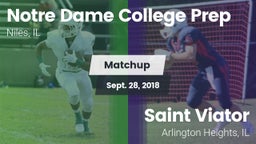Matchup: Notre Dame High vs. Saint Viator  2018