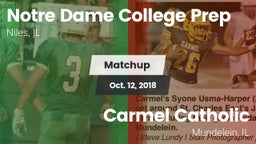 Matchup: Notre Dame High vs. Carmel Catholic  2018