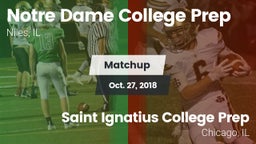 Matchup: Notre Dame High vs. Saint Ignatius College Prep 2018