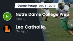 Recap: Notre Dame College Prep vs. Leo Catholic  2019