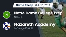 Recap: Notre Dame College Prep vs. Nazareth Academy  2019