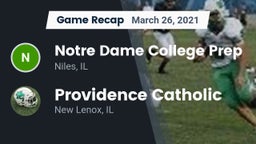 Recap: Notre Dame College Prep vs. Providence Catholic  2021