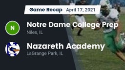 Recap: Notre Dame College Prep vs. Nazareth Academy  2021
