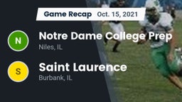 Recap: Notre Dame College Prep vs. Saint Laurence  2021