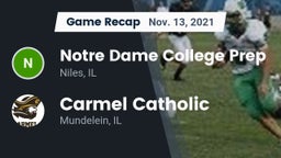 Recap: Notre Dame College Prep vs. Carmel Catholic  2021