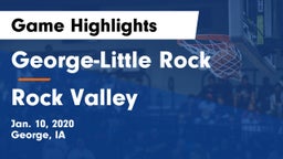 George-Little Rock  vs Rock Valley  Game Highlights - Jan. 10, 2020