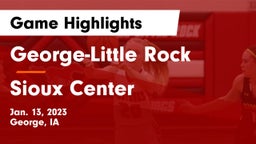 George-Little Rock  vs Sioux Center  Game Highlights - Jan. 13, 2023