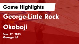 George-Little Rock  vs Okoboji  Game Highlights - Jan. 27, 2023