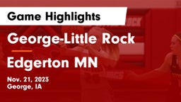 George-Little Rock  vs Edgerton MN Game Highlights - Nov. 21, 2023