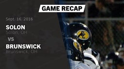 Recap: Solon  vs. Brunswick  2016