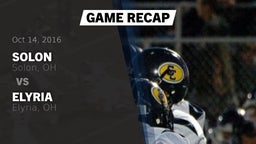 Recap: Solon  vs. Elyria  2016