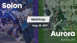 Matchup: Solon  vs. Aurora  2017