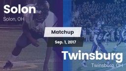 Matchup: Solon  vs. Twinsburg  2017