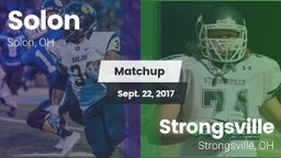 Matchup: Solon  vs. Strongsville  2017