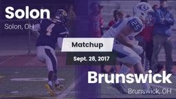 Matchup: Solon  vs. Brunswick  2017