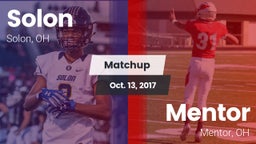 Matchup: Solon  vs. Mentor  2017