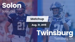 Matchup: Solon  vs. Twinsburg  2018