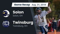 Recap: Solon  vs. Twinsburg  2018