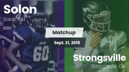 Matchup: Solon  vs. Strongsville  2018