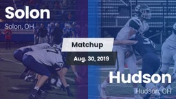 Matchup: Solon  vs. Hudson  2019