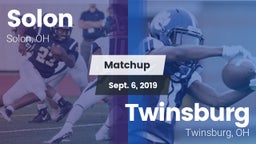 Matchup: Solon  vs. Twinsburg  2019