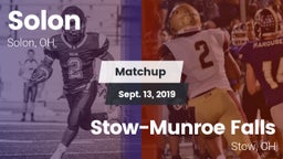 Matchup: Solon  vs. Stow-Munroe Falls  2019