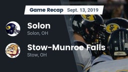 Recap: Solon  vs. Stow-Munroe Falls  2019