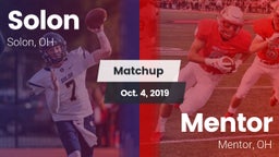 Matchup: Solon  vs. Mentor  2019