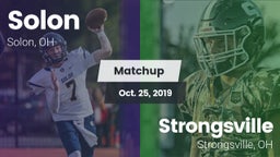 Matchup: Solon  vs. Strongsville  2019