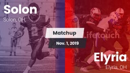 Matchup: Solon  vs. Elyria  2019