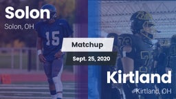 Matchup: Solon  vs. Kirtland  2020