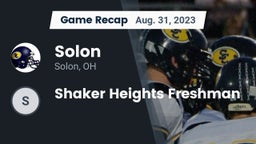 Recap: Solon  vs. Shaker Heights Freshman 2023