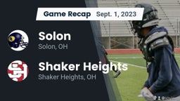 Recap: Solon  vs. Shaker Heights  2023