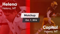 Matchup: Helena  vs. Capital  2016