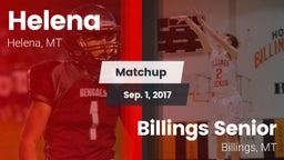 Matchup: Helena  vs. Billings Senior  2017