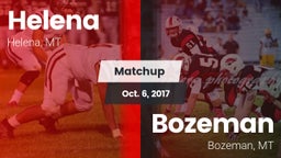 Matchup: Helena  vs. Bozeman  2017