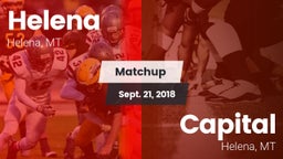 Matchup: Helena  vs. Capital  2018